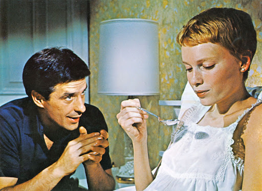 (John Cassavetes and Mia Farrow, directed by Roman Polanski, Rosemary’s Baby, 1968/Britannica.com)